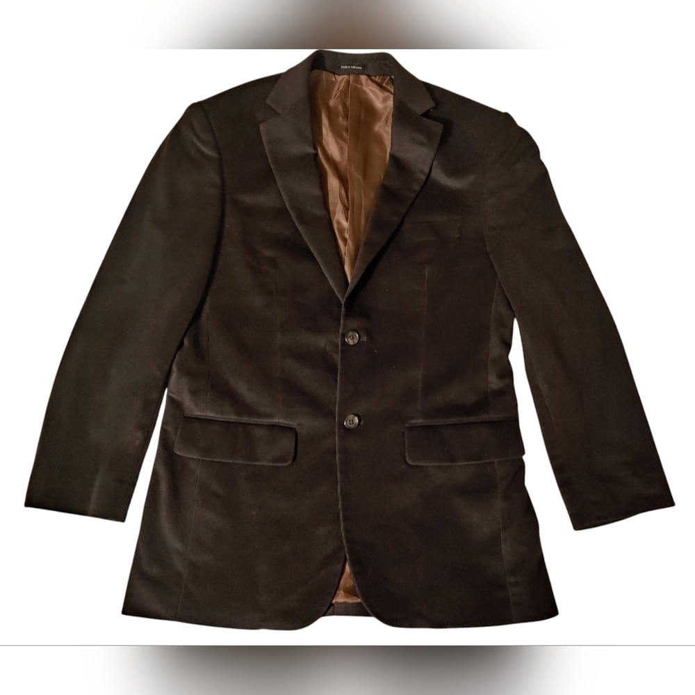 Men's Pronto Uomo Chocolate Corduroy Blazer Jacket Ideal For Fall Winter